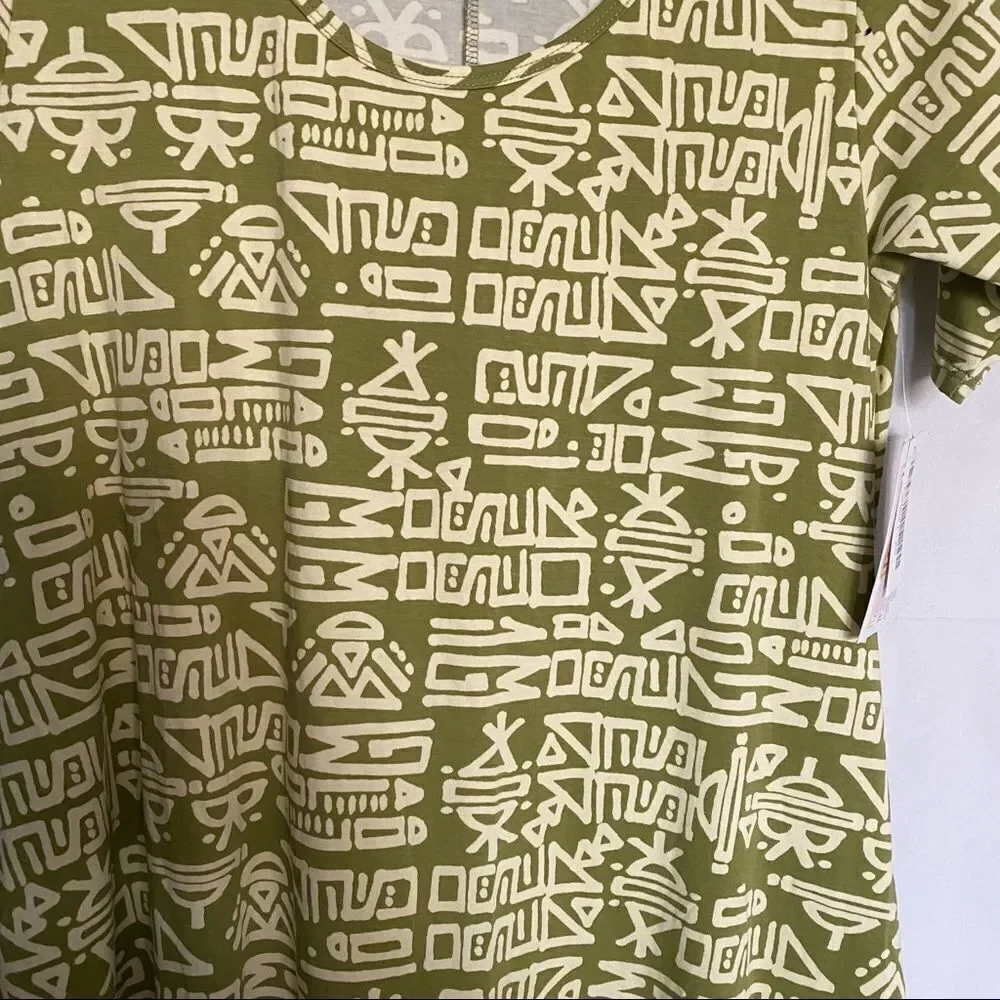 NWT Lularoe perfect T gold aztec shirt RARE! - Picture 2 of 8